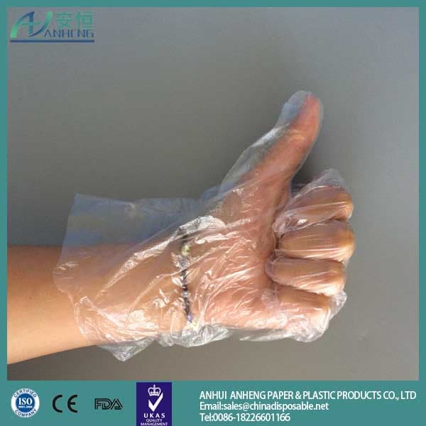 Anheng Brand Thick plastic disposable gloves